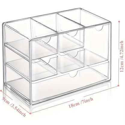 6-Drawer Acrylic Makeup & Beauty Organizer