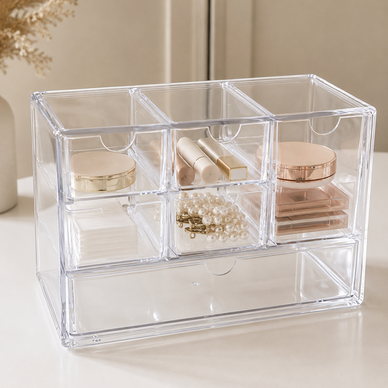 6-Drawer Acrylic Makeup & Beauty Organizer