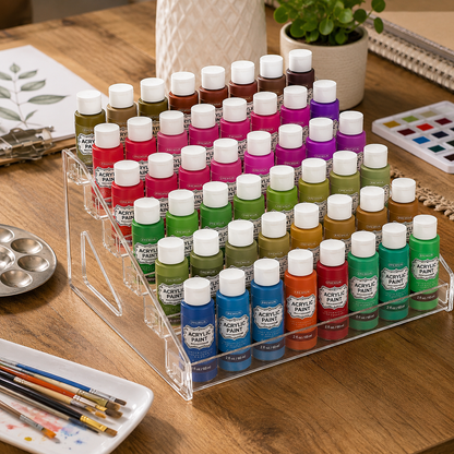 7-Tier Paint & Craft Storage Organizer – Compact Acrylic Paint Rack