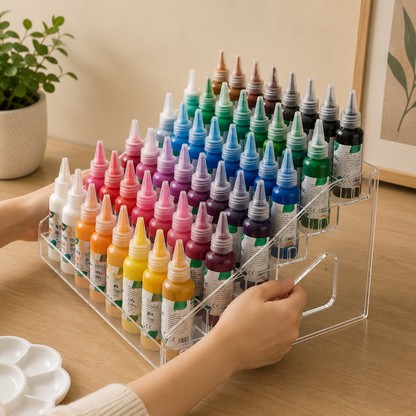 7-Tier Paint & Craft Storage Organizer – Compact Acrylic Paint Rack