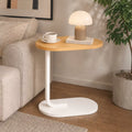 C Shaped Oval Side Table
